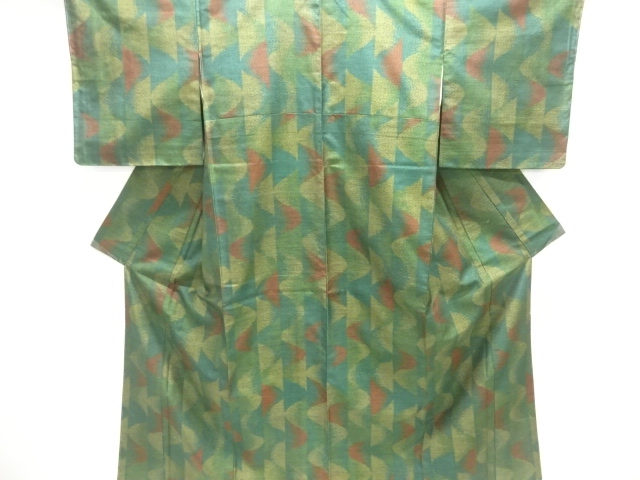 JAPANESE KIMONO / TOKAMACHI TSUMUGI / UNUSED / WOVEN ABSTRACT